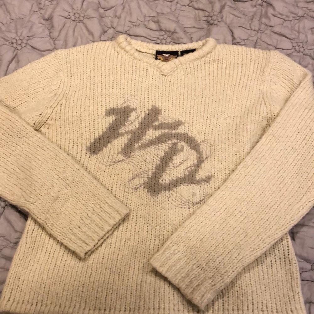 Harley Davidson V neck sweater